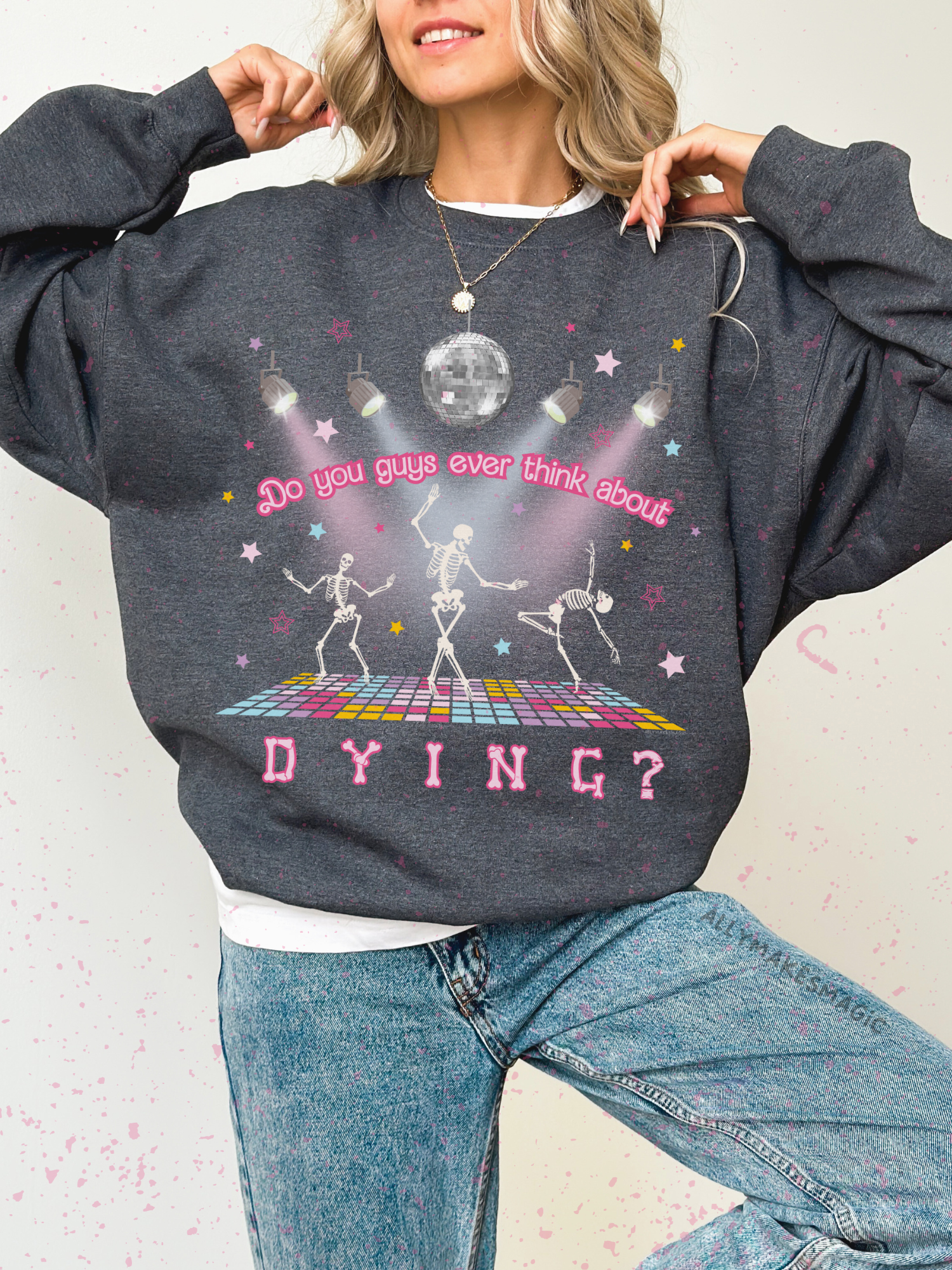 dying @ the disco crewneck