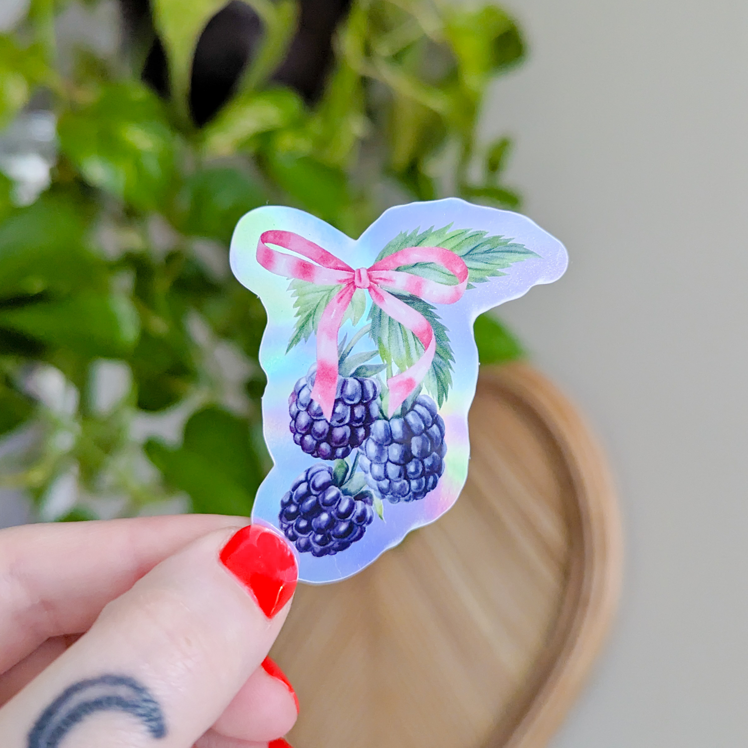 fruit holographic stickers