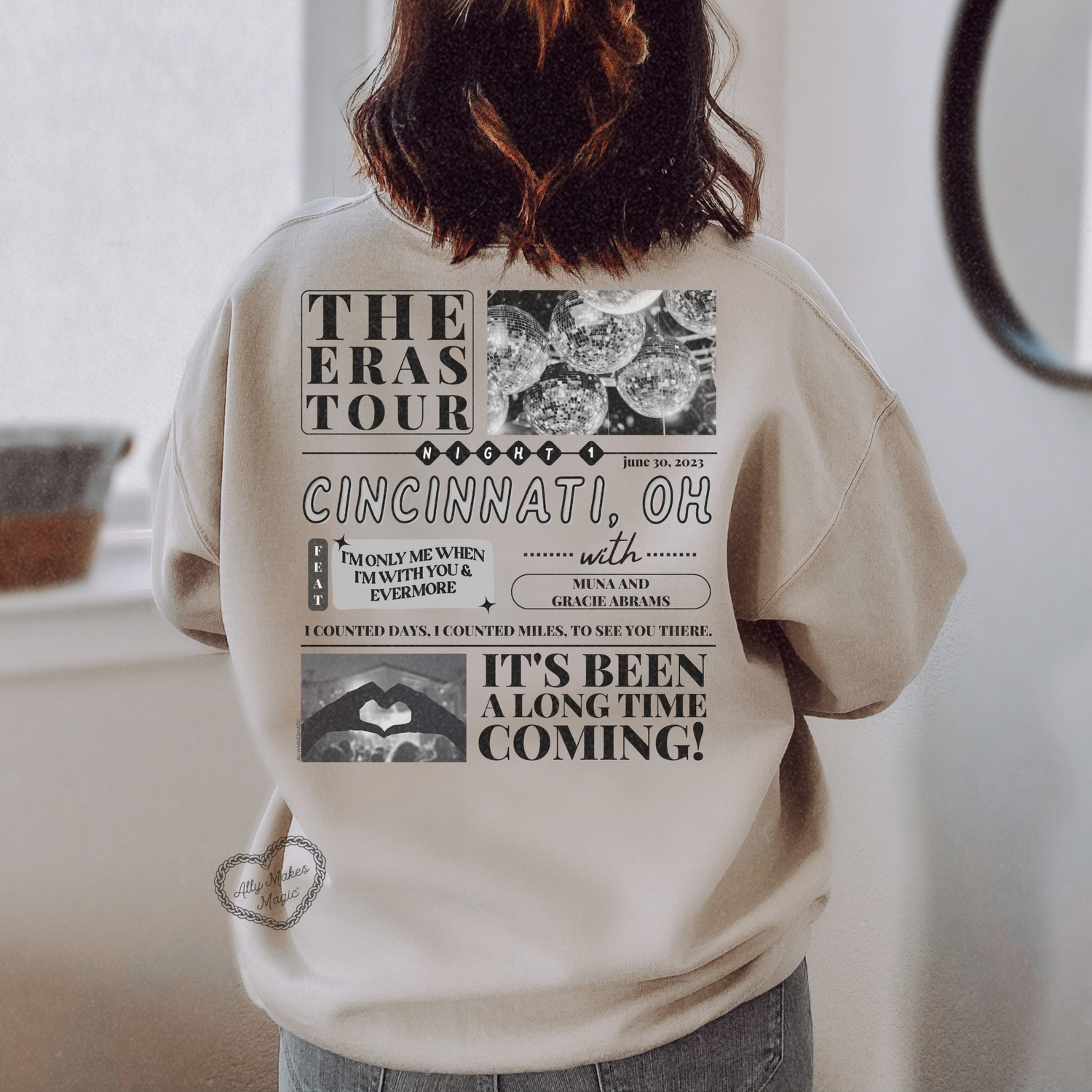 cincinnati night 1 sweater | gildan *custom*