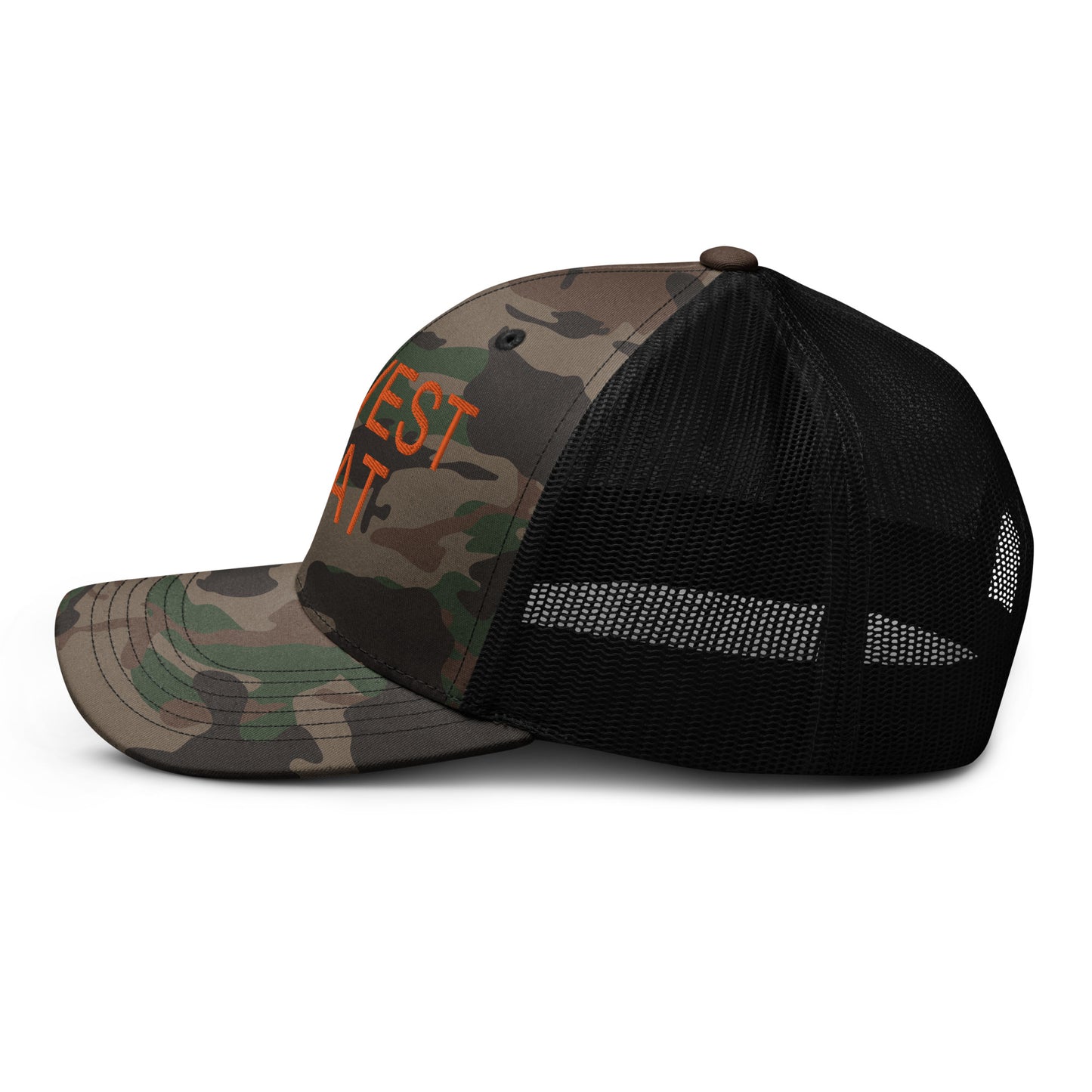 midwest brat trucker hat (orange)