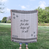 the cardigan woven blanket