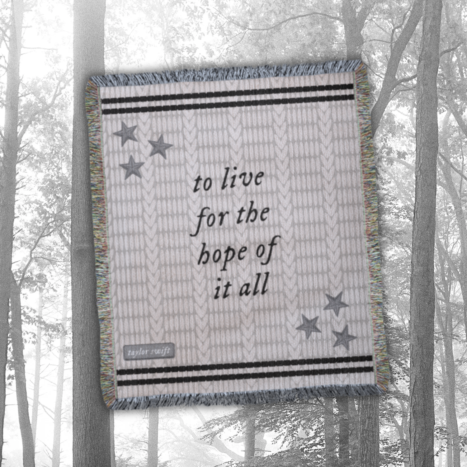 the cardigan woven blanket