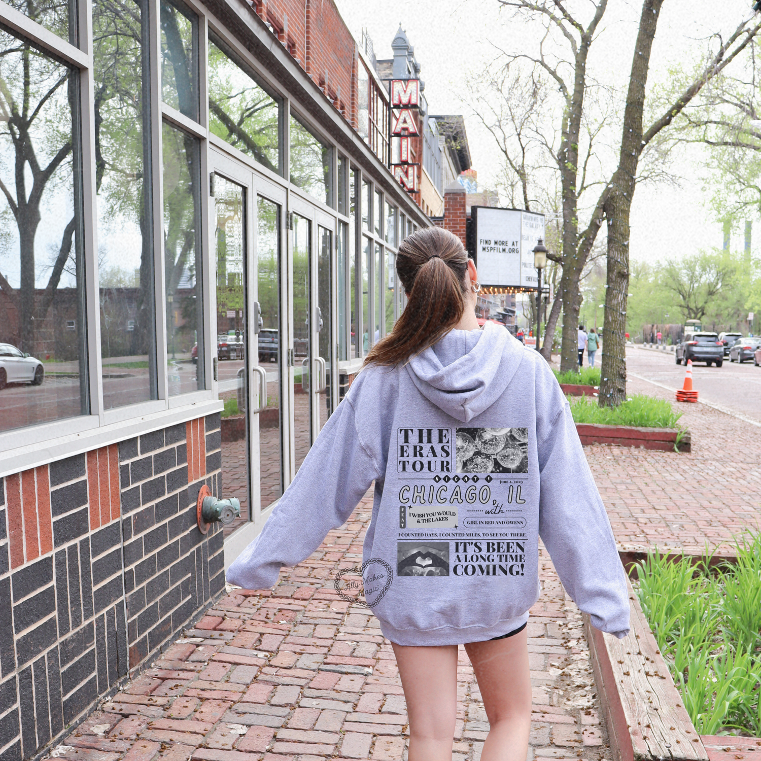 chicago night 1 hoodie *custom*