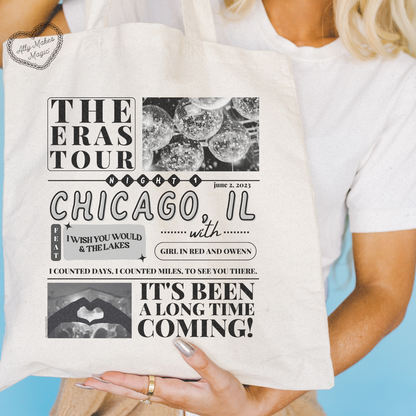 chicago night 1 tote bag