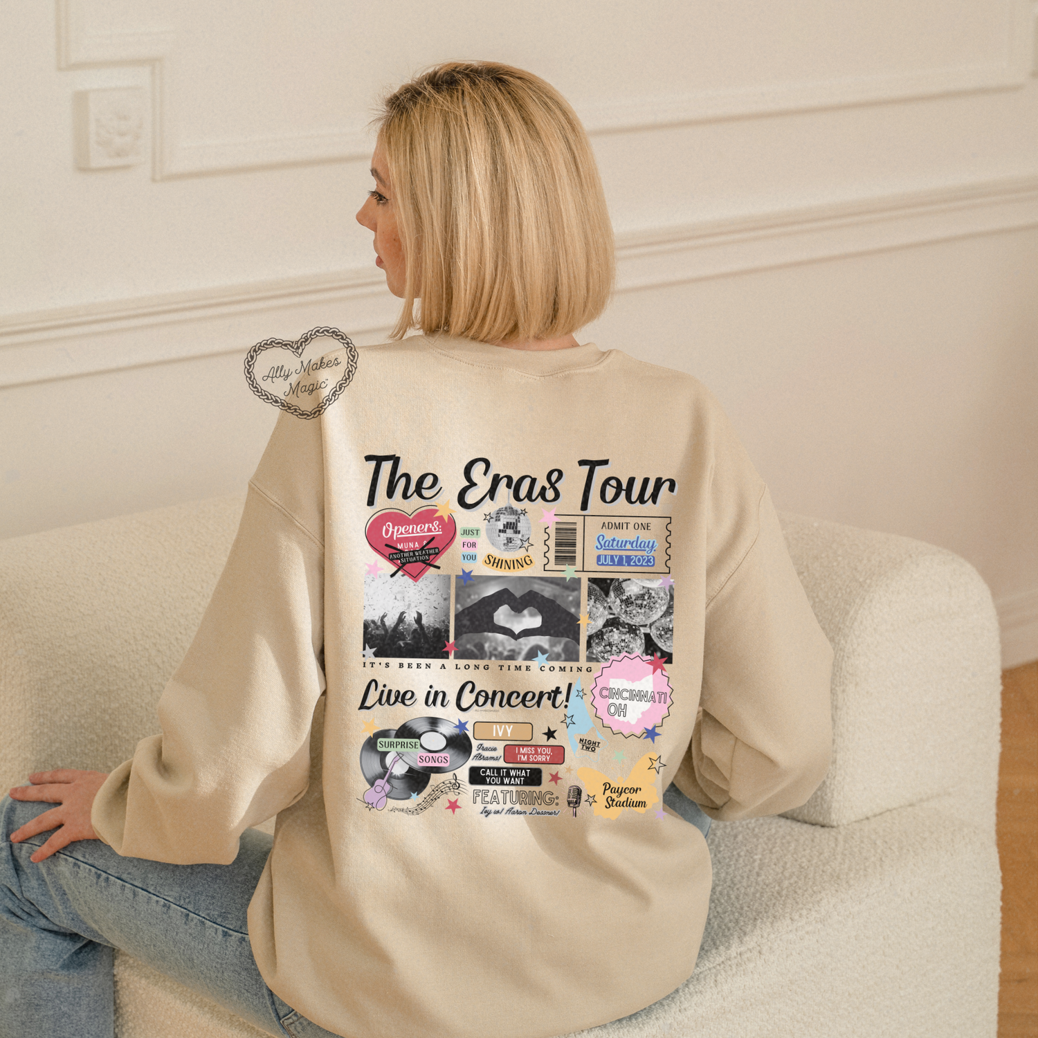 cincinnati night 2 sweater | gildan *custom*