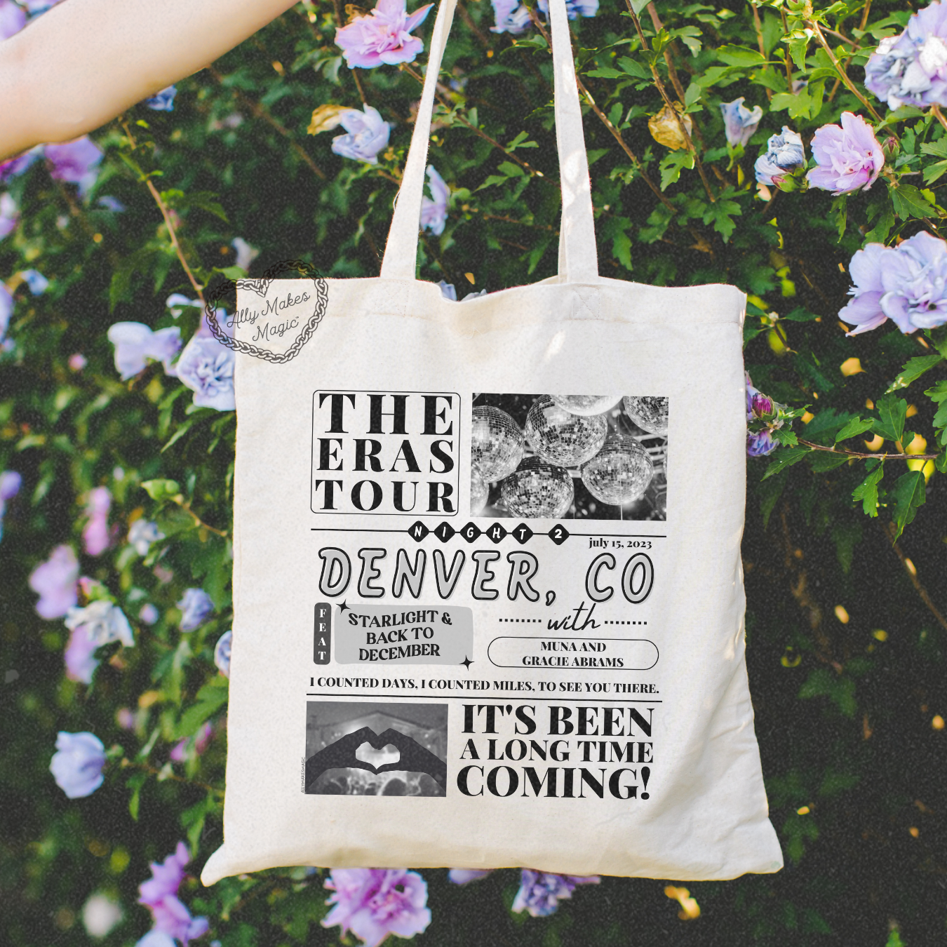 denver night 2 tote bag