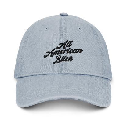 all-american bitch embroidered baseball cap