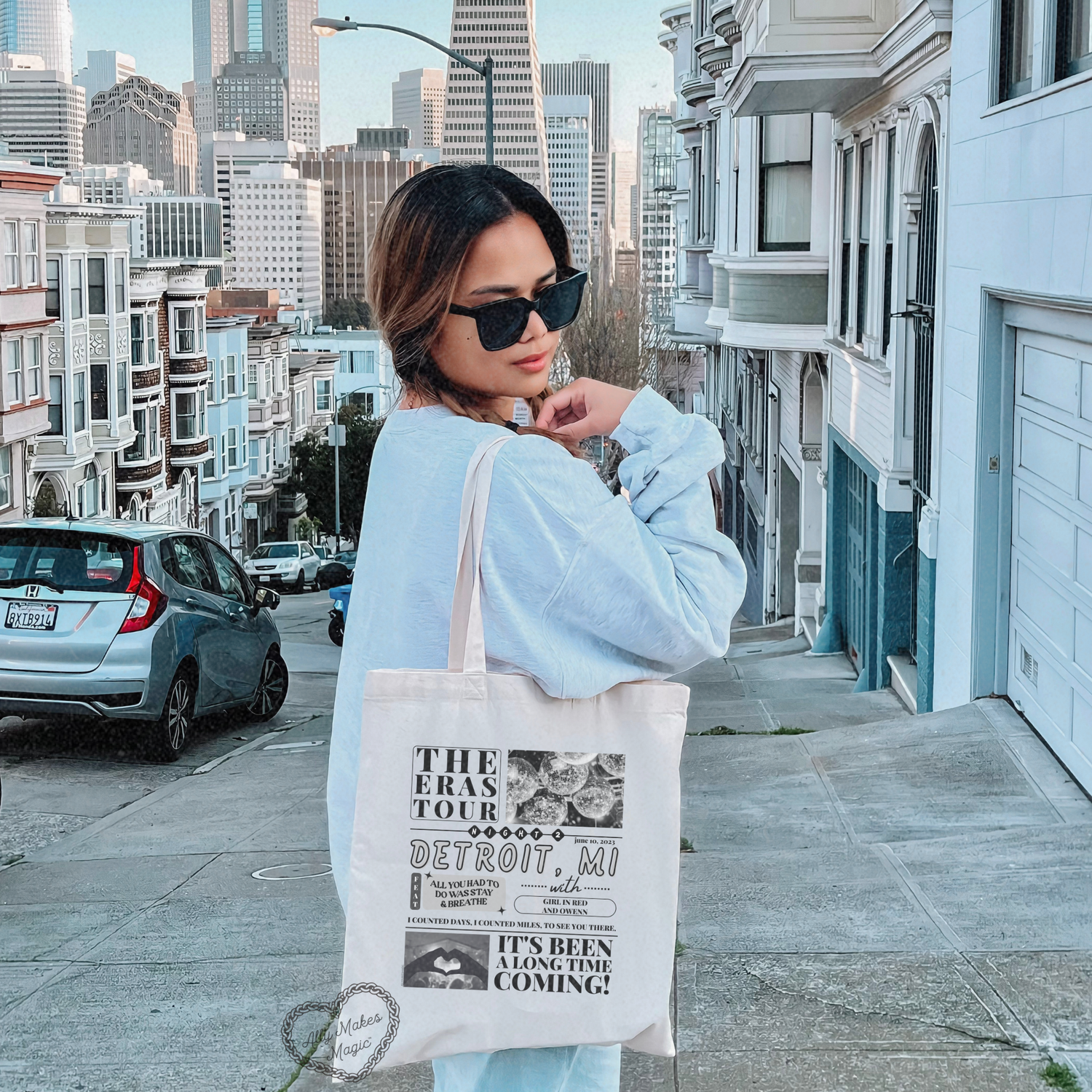 detroit night 2 tote bag *custom*