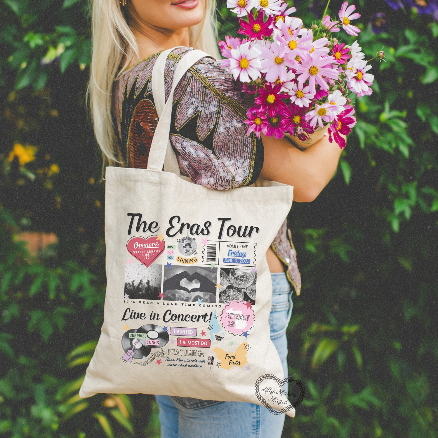 detroit night 2 tote bag *custom*