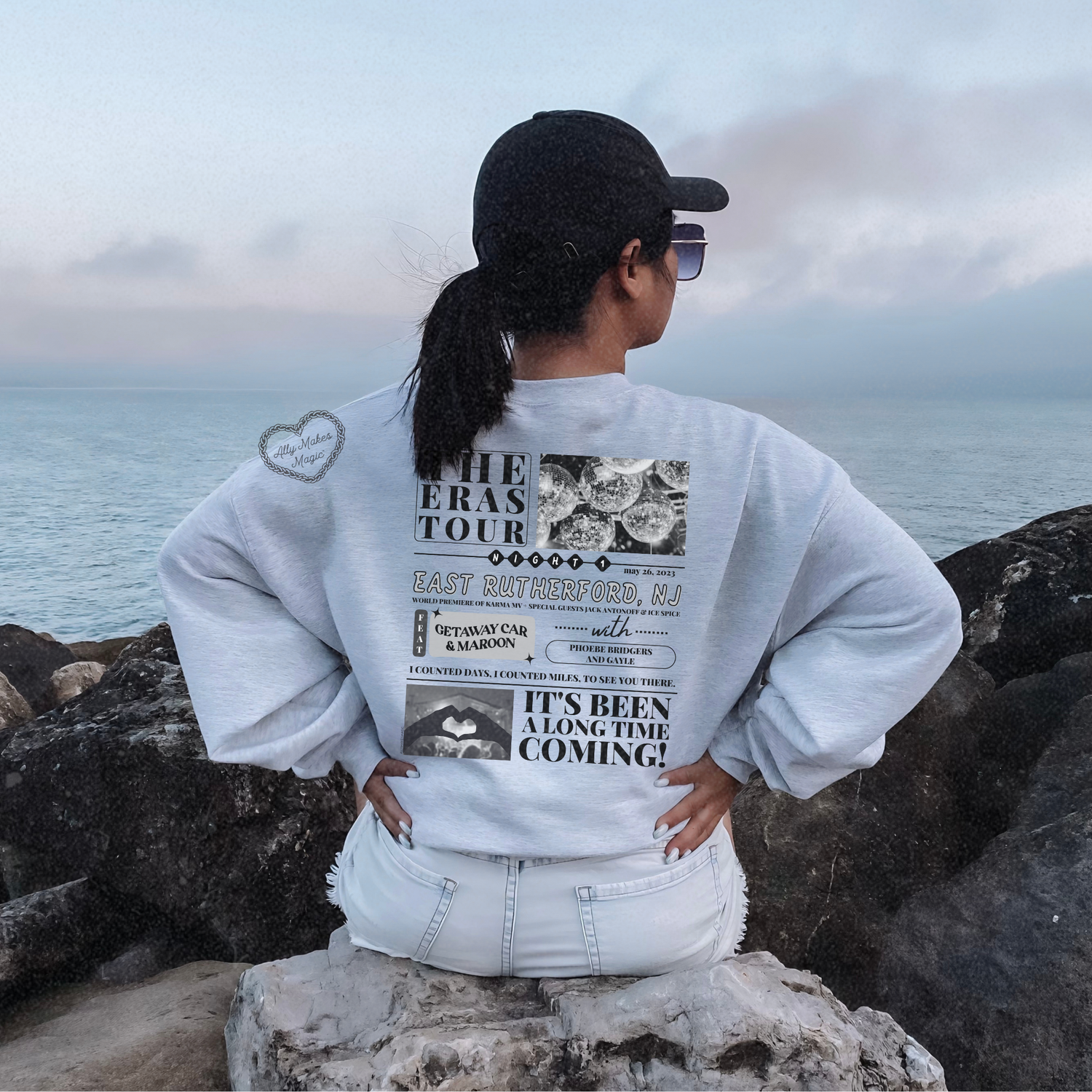 east rutherford night 1 sweater | gildan *custom*