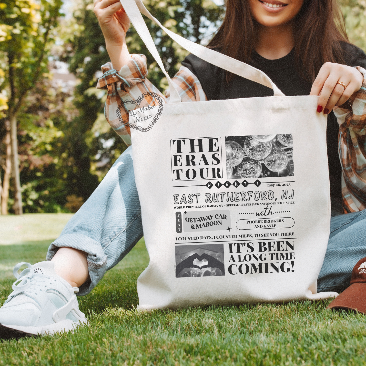 east rutherford night 1 tote bag *custom*