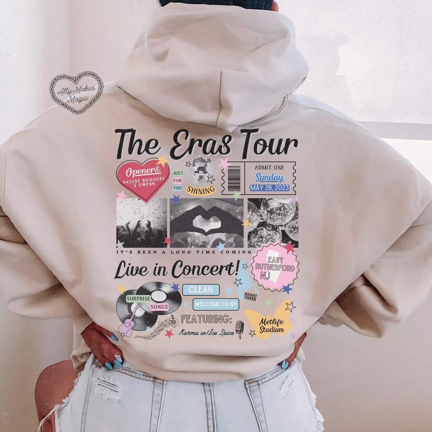 east rutherford night 3 hoodie *custom*