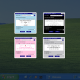 eras y2k chat stickers