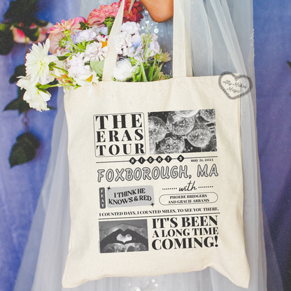 foxborough night 3 tote bag