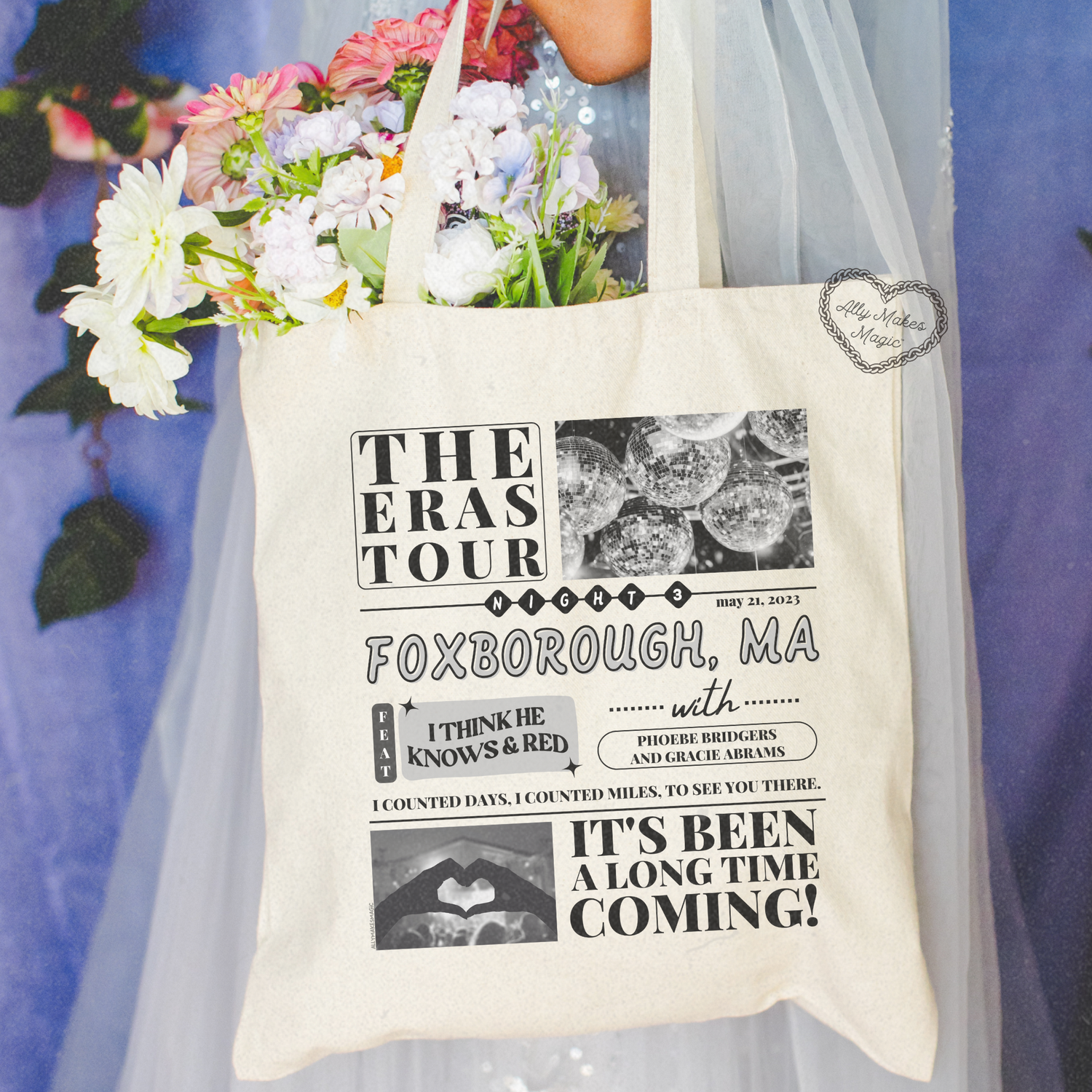 foxborough night 3 tote bag *custom*
