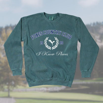 foxes country club pullover