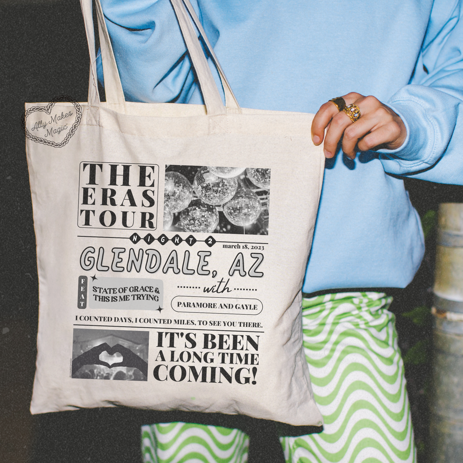 glendale night 2 tote bag *custom*