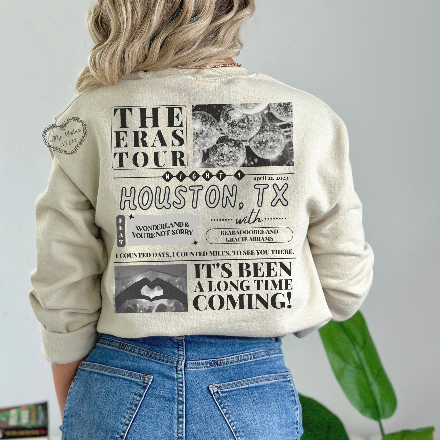 houston night 1 sweater | gildan *custom*