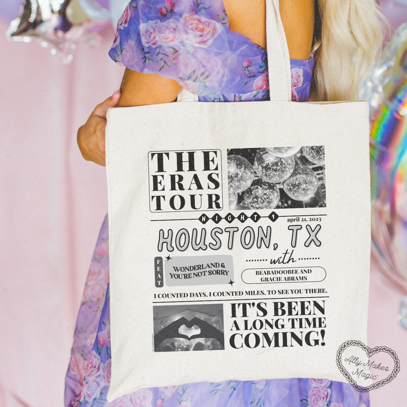 houston night 1 tote bag