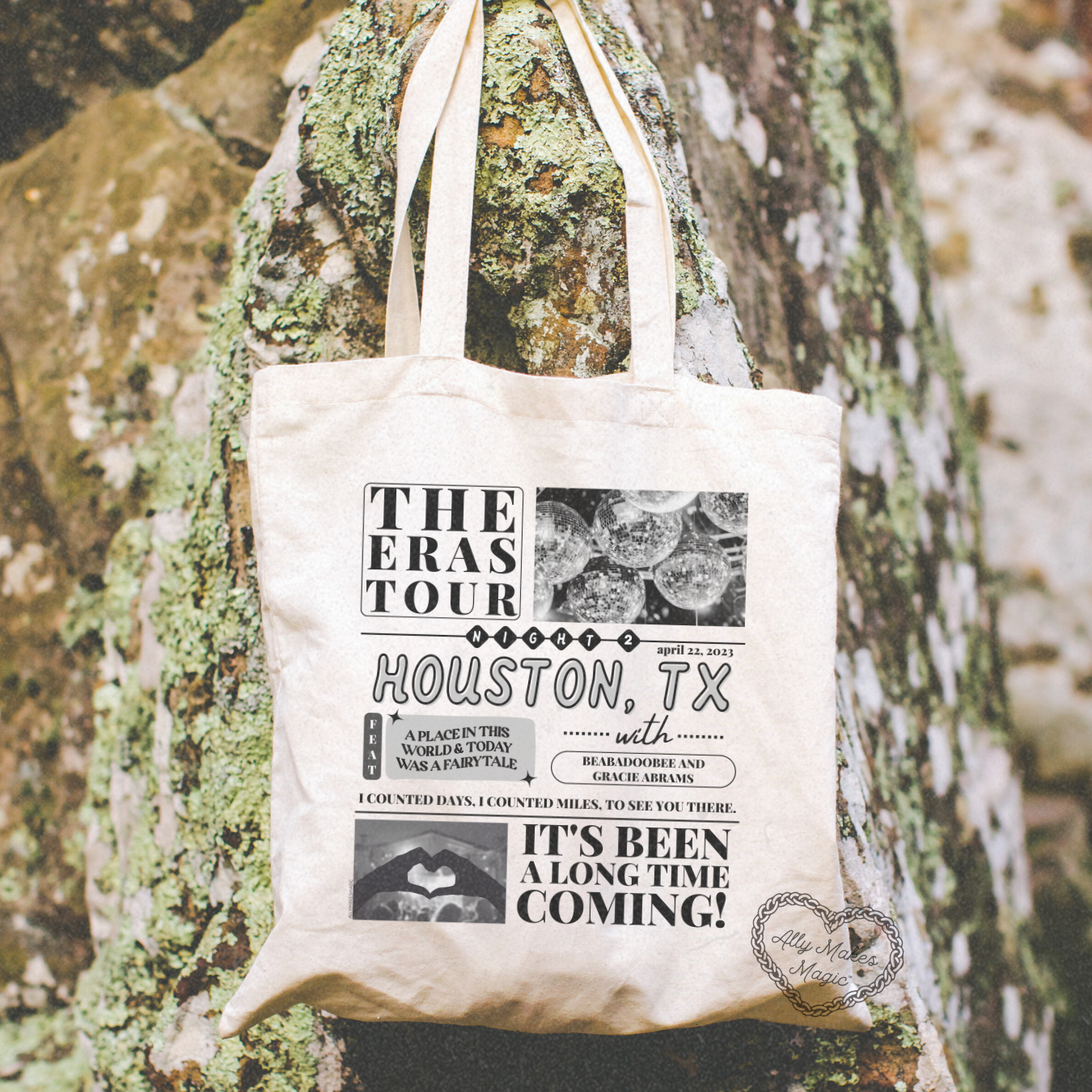 houston night 2 tote bag