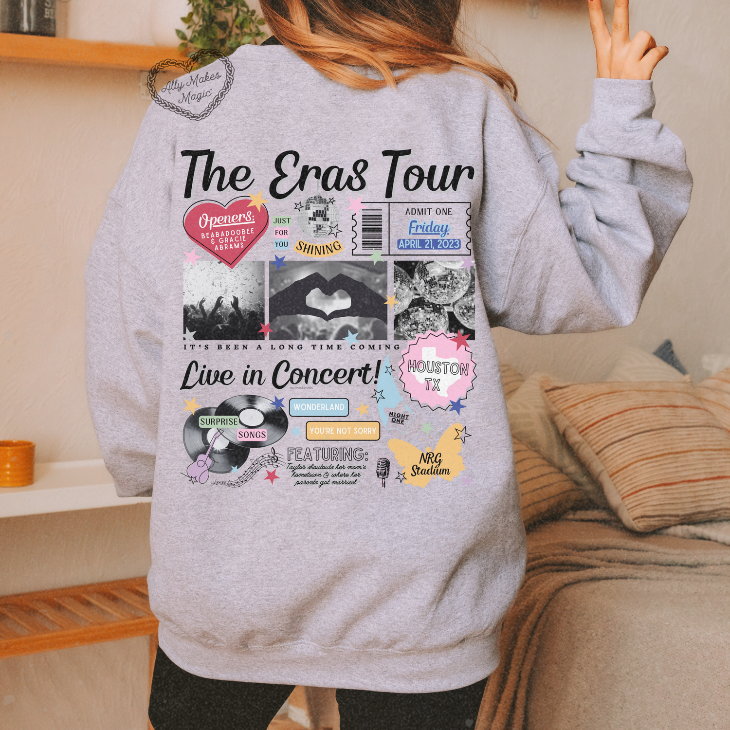 houston night 1 sweater | gildan *custom*