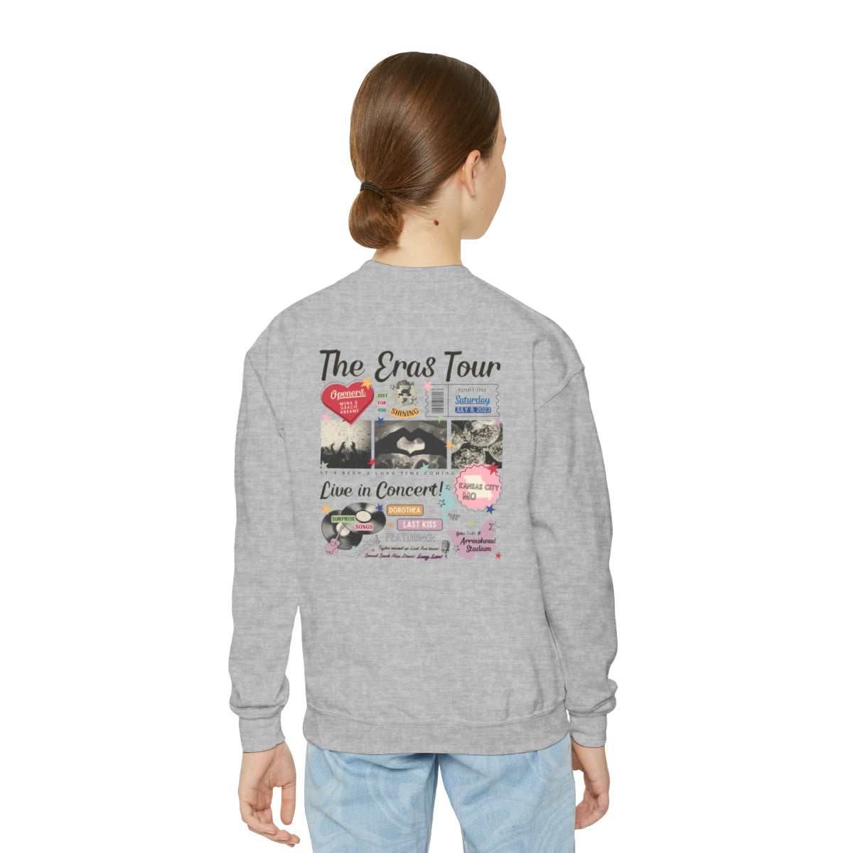 kansas city night 2 youth retro sweater