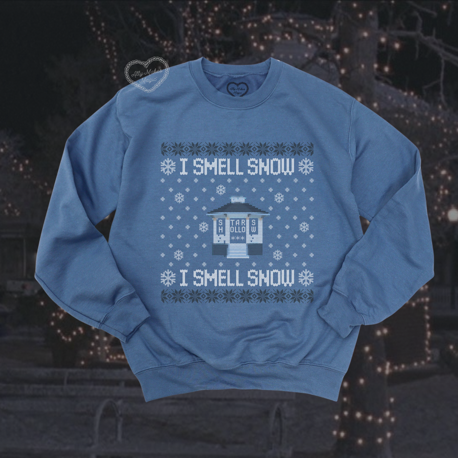 i smell snow ugly christmas sweater