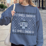 i smell snow ugly christmas sweater