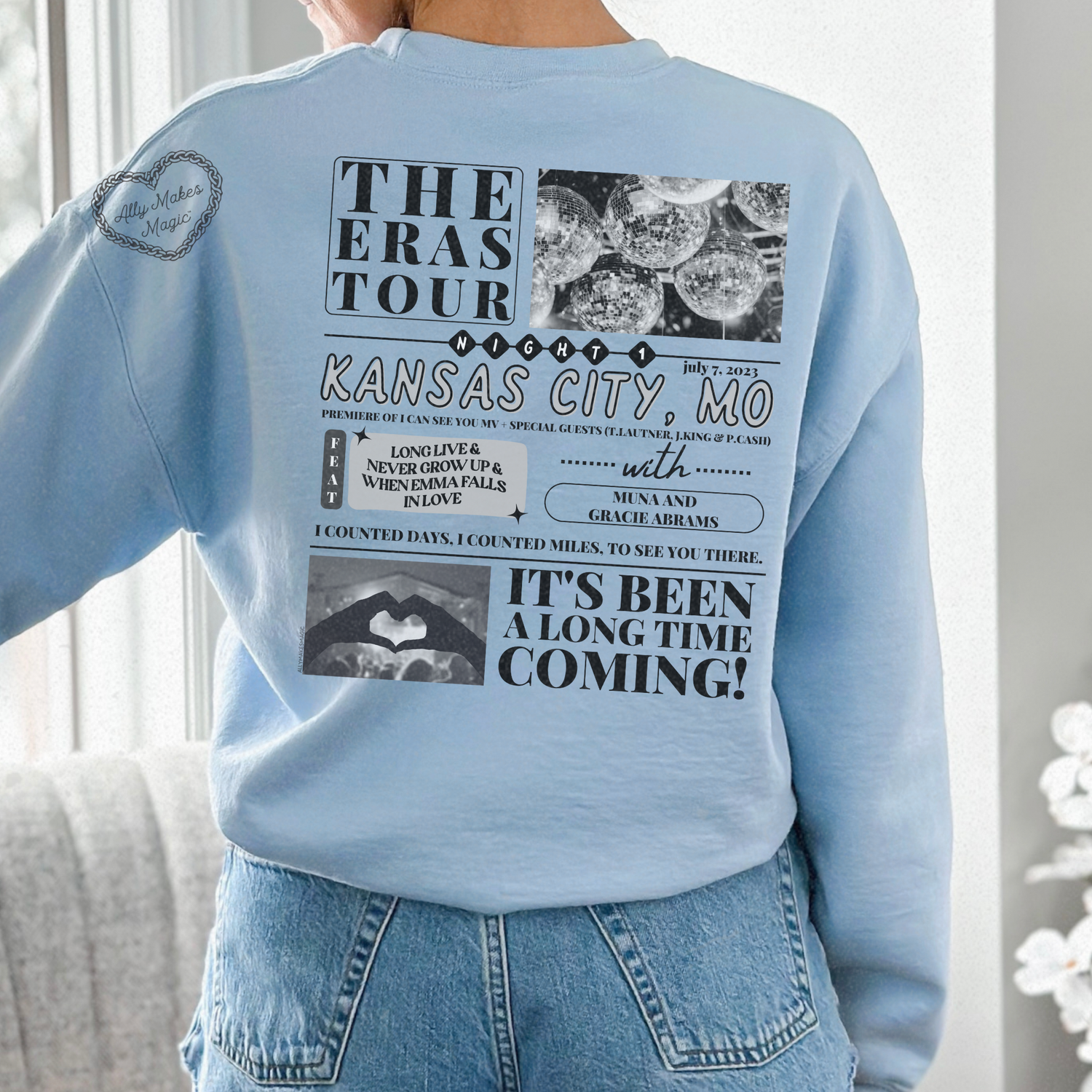 kansas city night 1 sweater | gildan *custom*