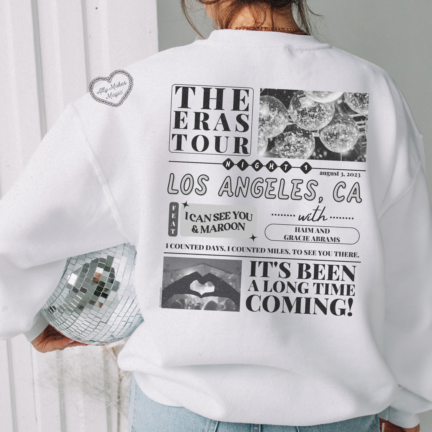 los angeles night 1 sweater | gildan *custom*