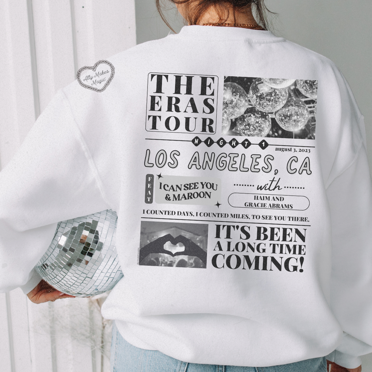 los angeles night 1 sweater | gildan