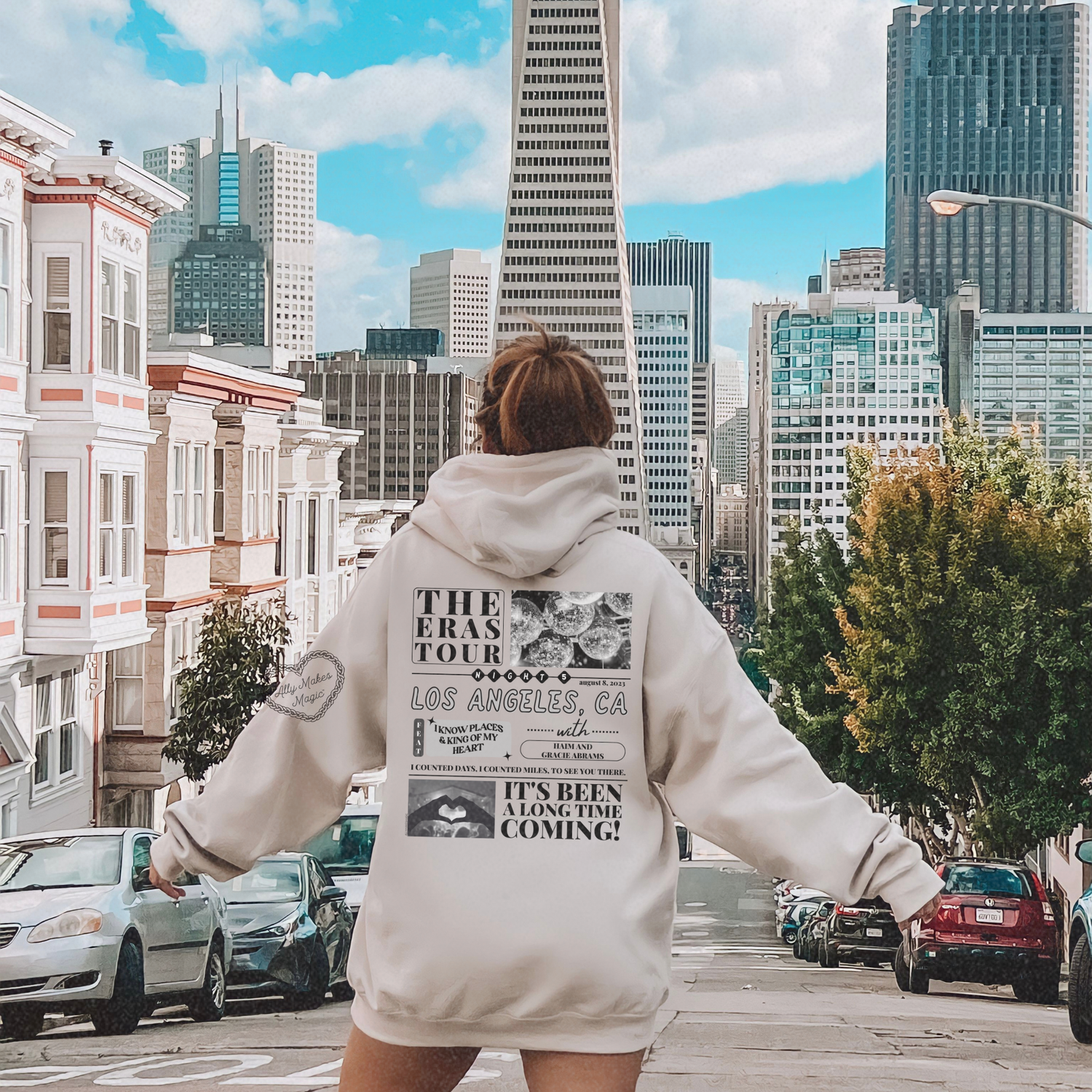 los angeles night 5 hoodie *custom*