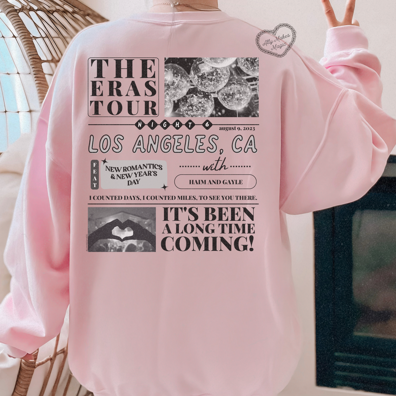 los angeles night 6 sweater | gildan *custom*