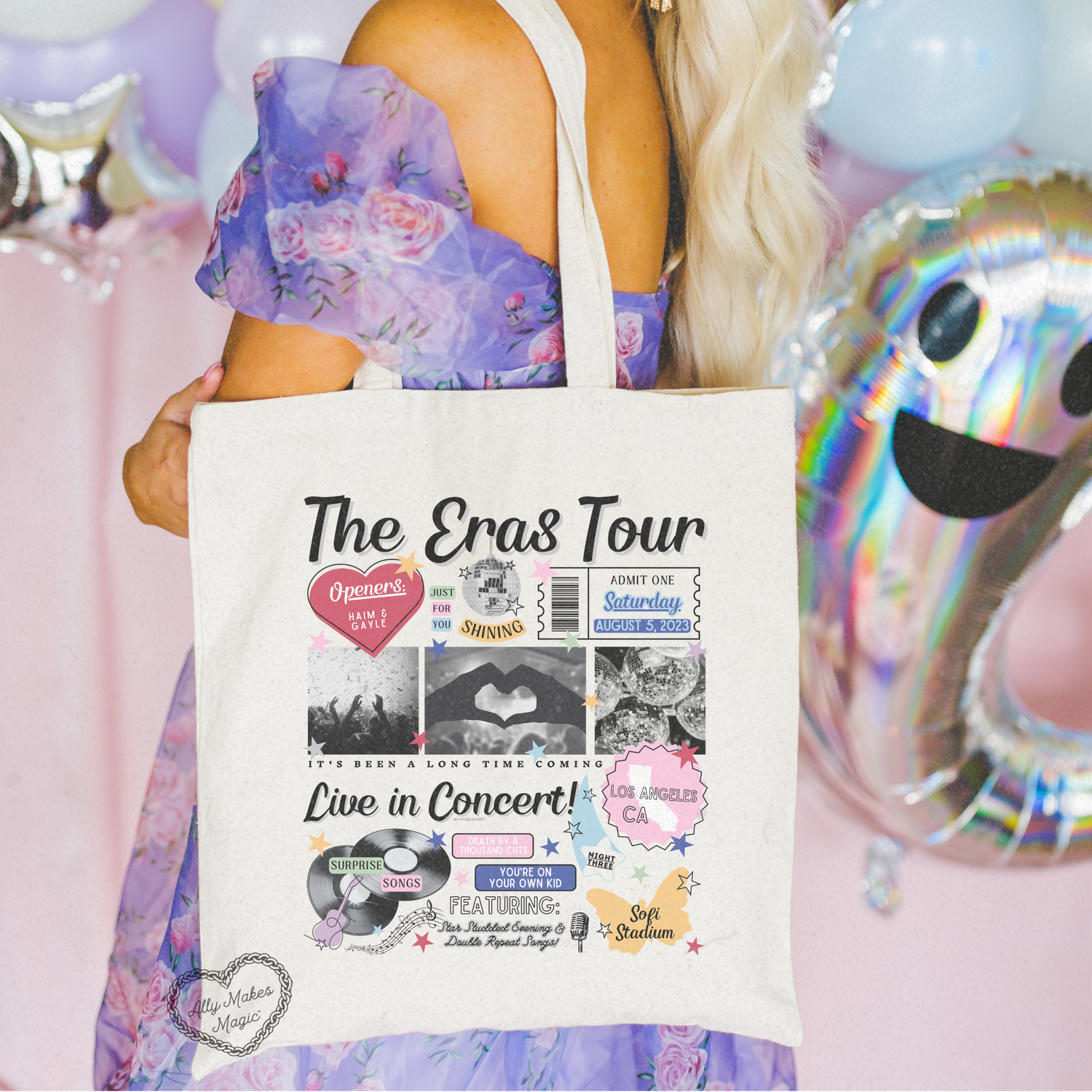 los angeles night 3 tote bag *custom*