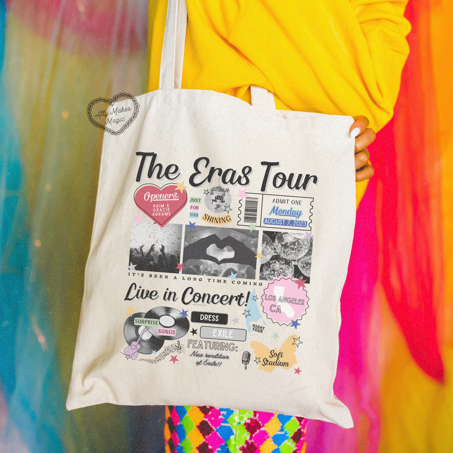 los angeles night 4 tote bag *custom*