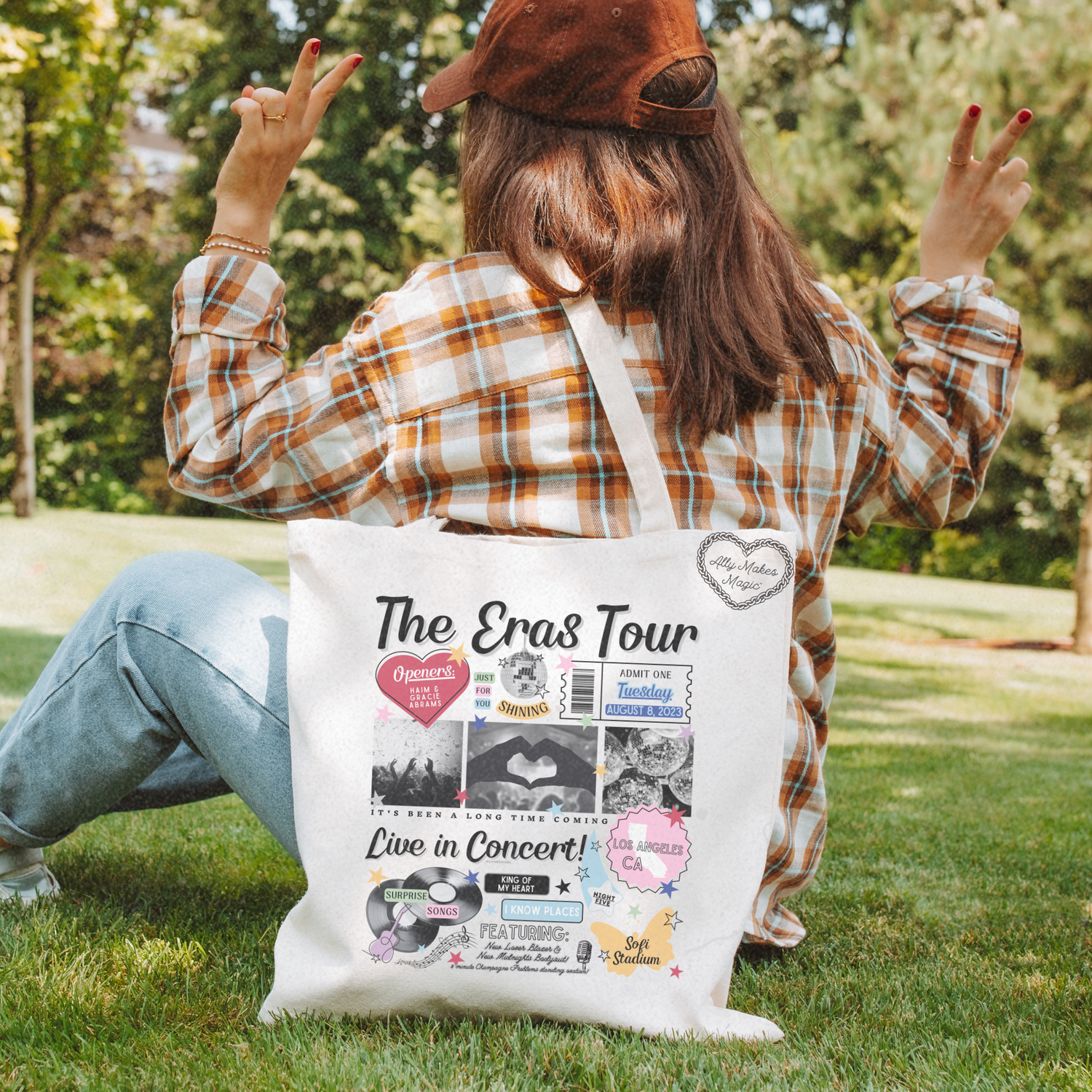los angeles night 5 tote bag *custom*