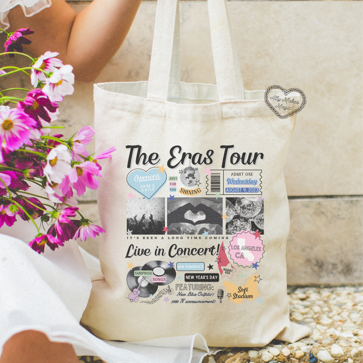 los angeles night 6 tote bag *custom*