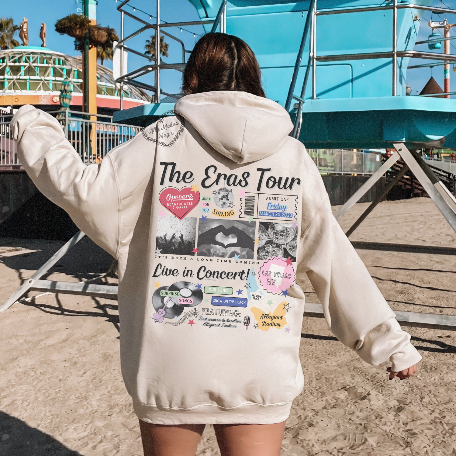 las vegas night 1 hoodie *custom*