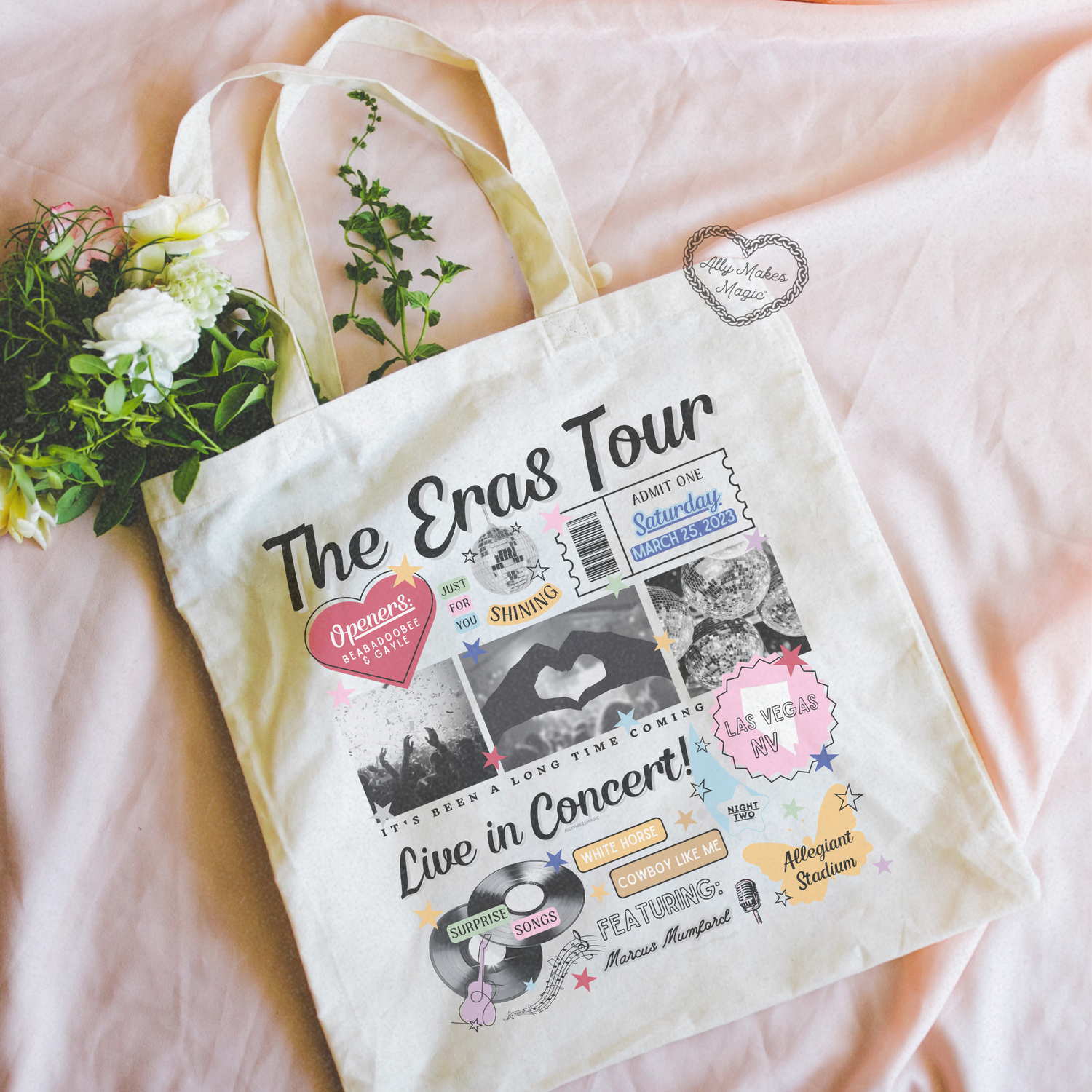 las vegas night 2 tote bag *custom*