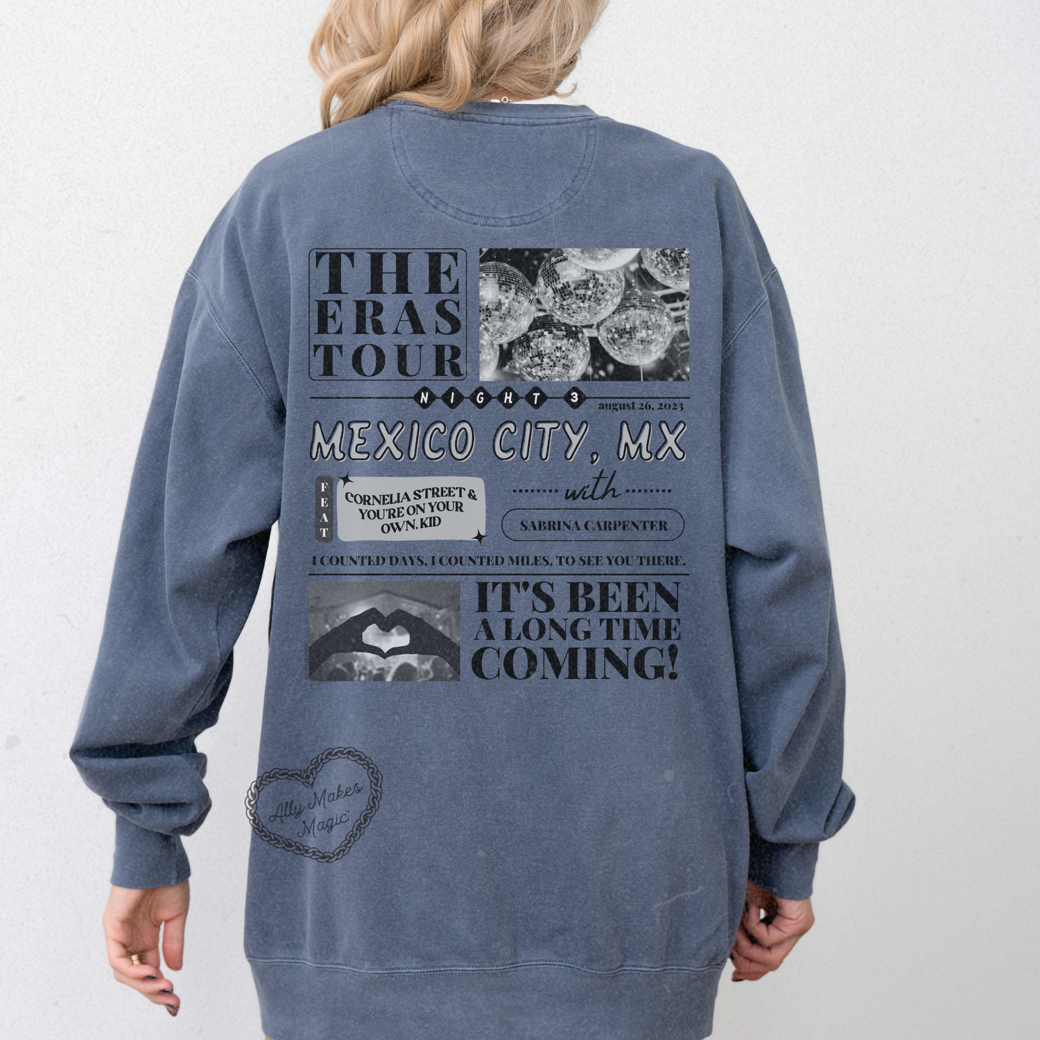 mexico city night 3 pullover | comfort colors *custom*
