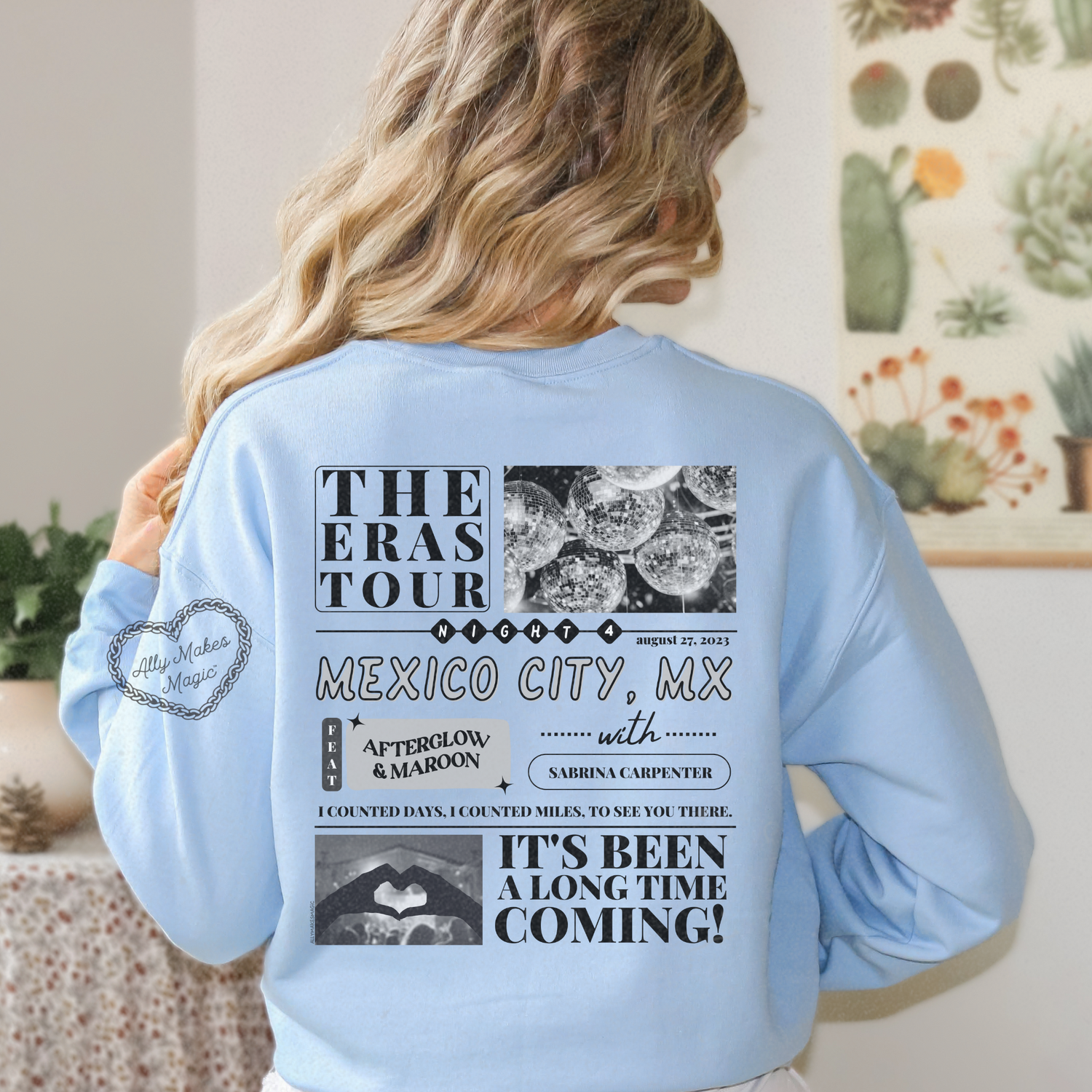mexico city night 4 sweater | gildan *custom*