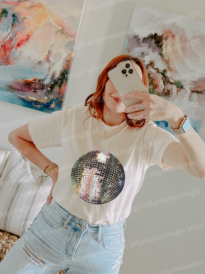 vintage mirrorball tee