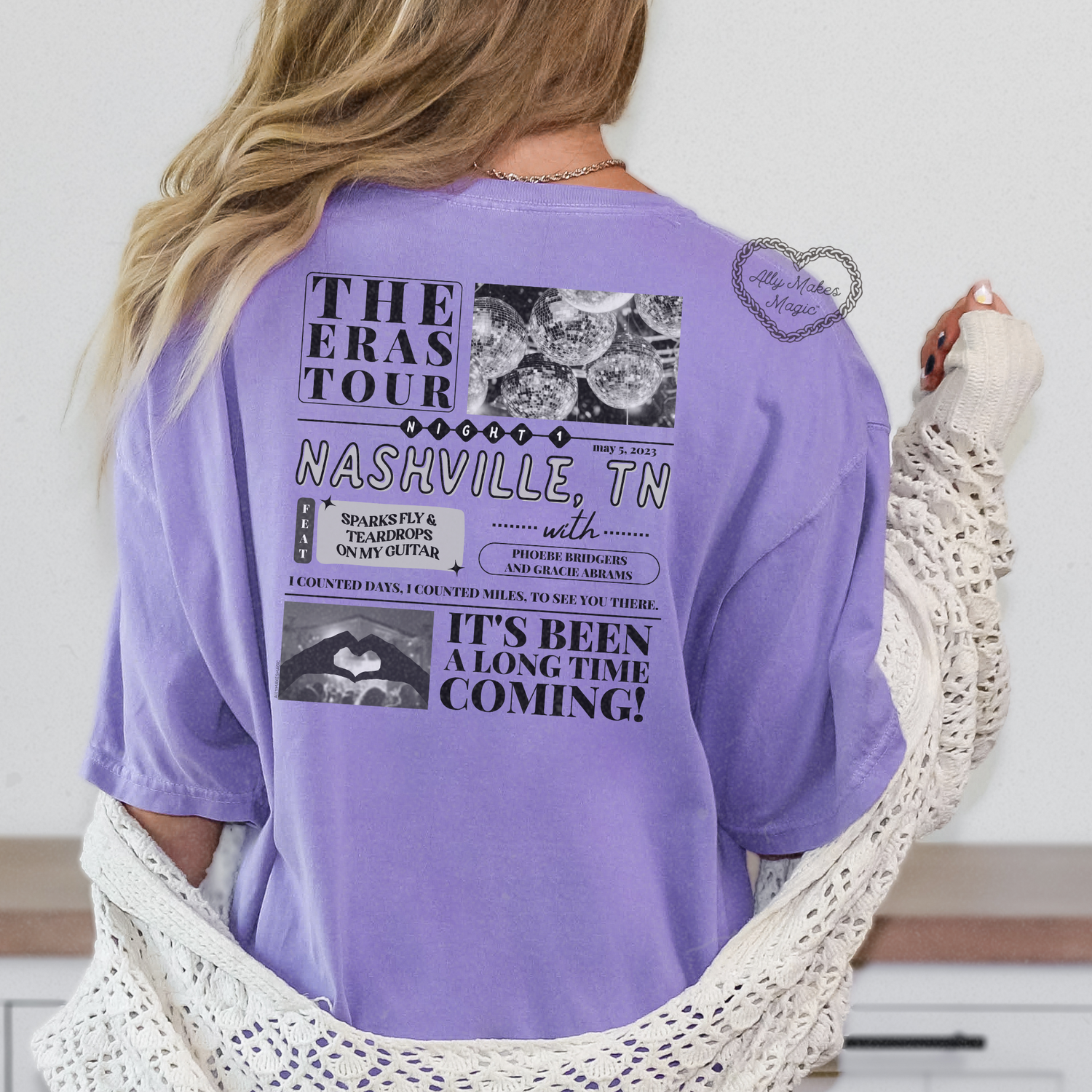 nashville night 1 tee | comfort colors *custom*