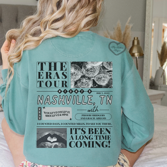 nashville night 3 pullover | comfort colors