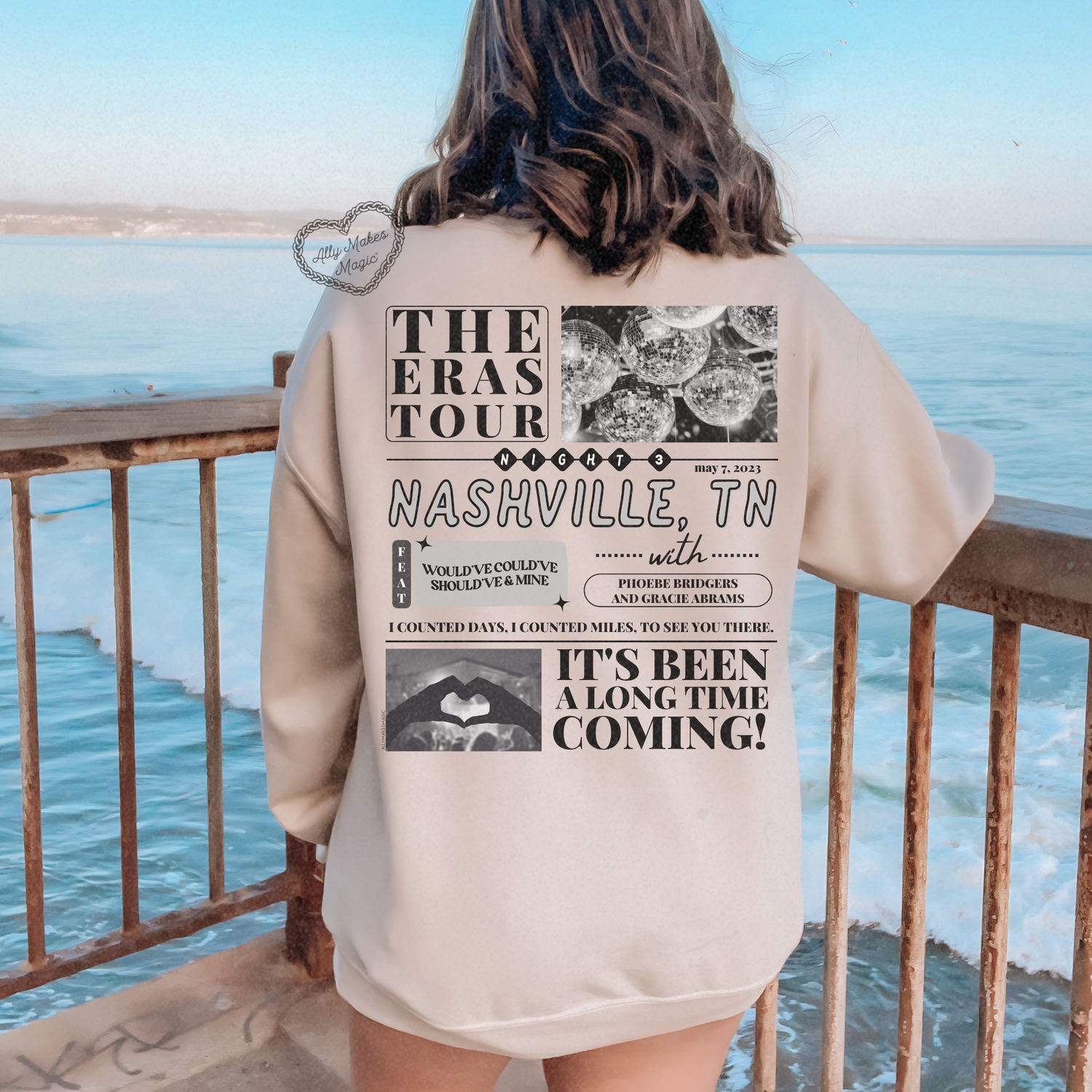 nashville night 3 sweater | gildan *custom*