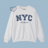 nyc sweater (faux embroidery)