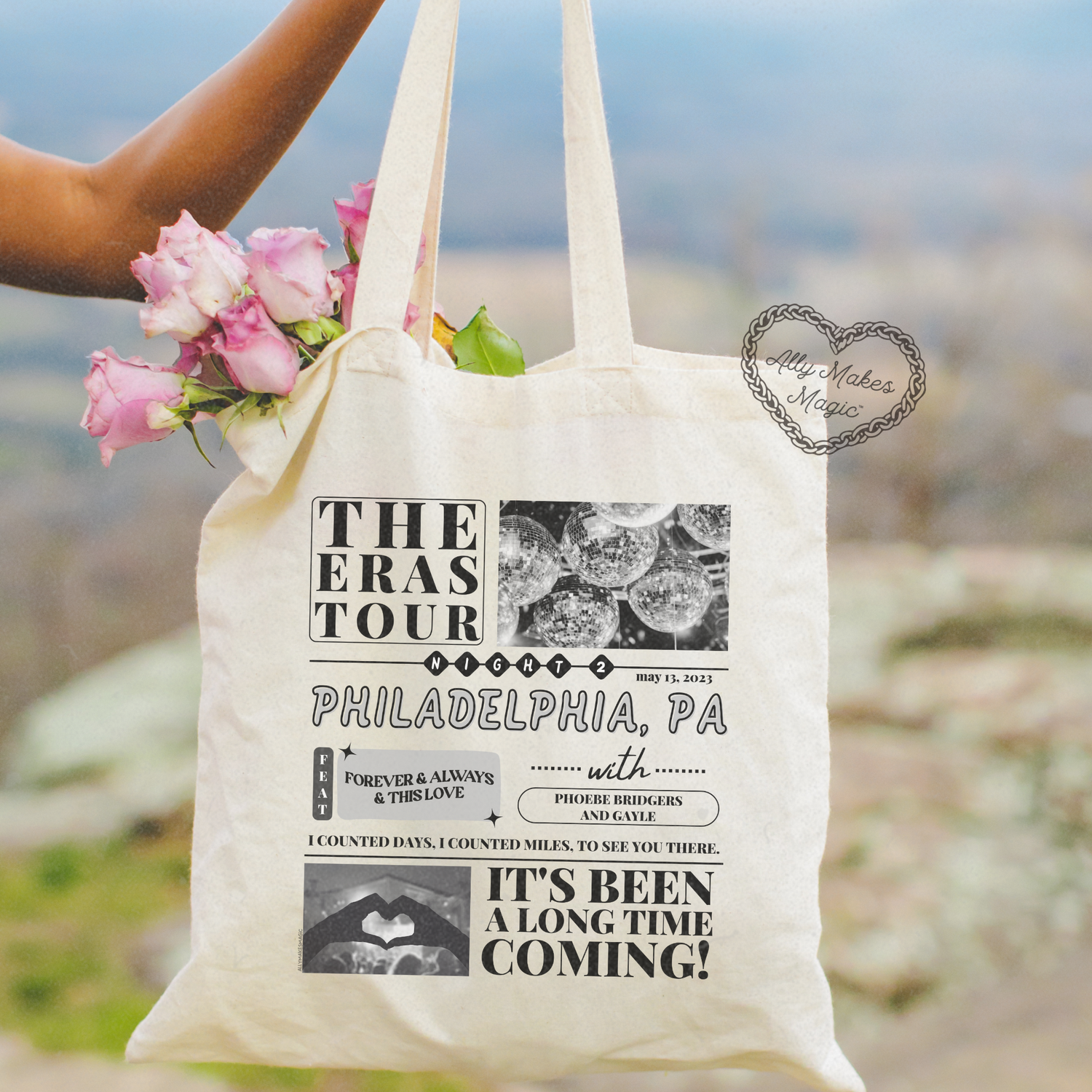 philadelphia night 2 tote bag *custom*