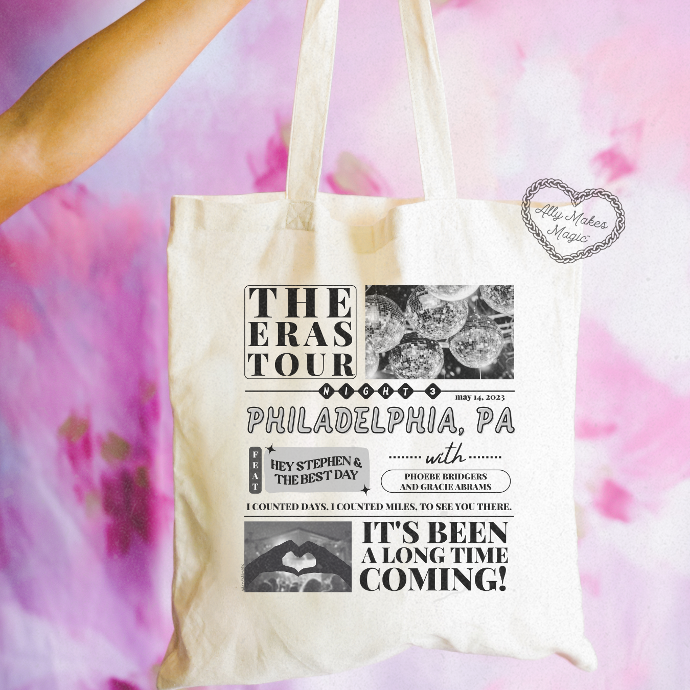 philadelphia night 3 tote bag