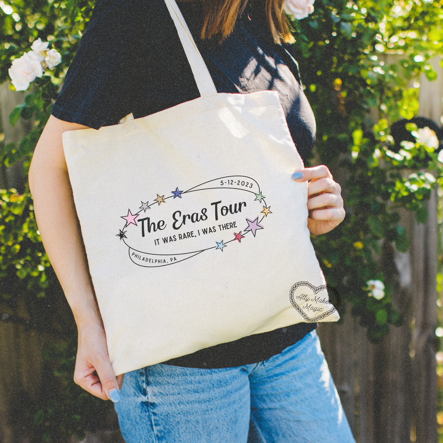 philadelphia night 1 retro tote bag