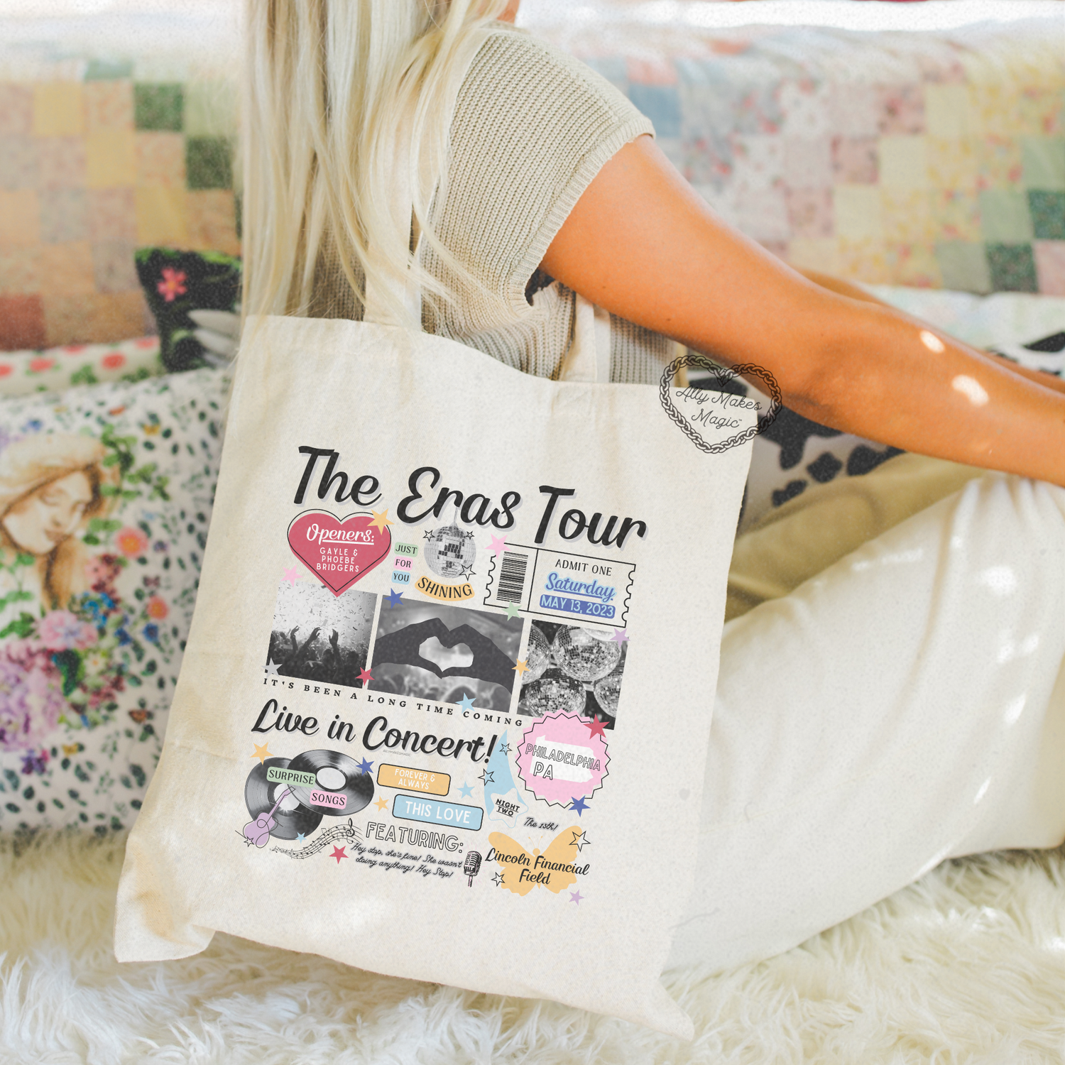 philadelphia night 2 tote bag *custom*
